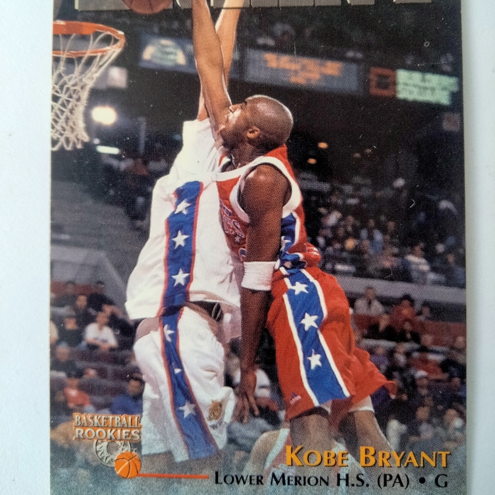Kobe Bryant lower Marion high School rookie card